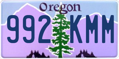 OR license plate 992KMM