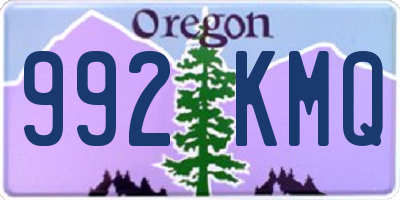 OR license plate 992KMQ