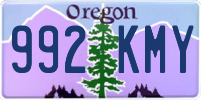 OR license plate 992KMY