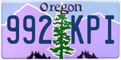 OR license plate 992KPI