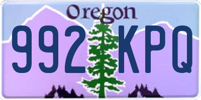 OR license plate 992KPQ