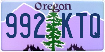 OR license plate 992KTQ