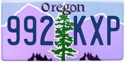 OR license plate 992KXP