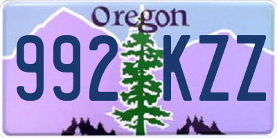 OR license plate 992KZZ