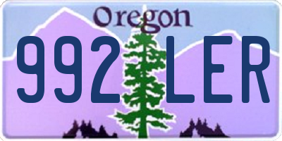 OR license plate 992LER