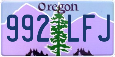 OR license plate 992LFJ