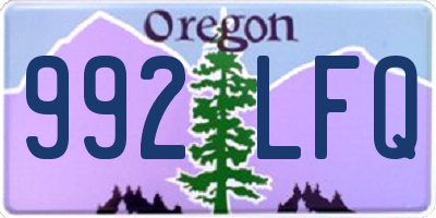 OR license plate 992LFQ