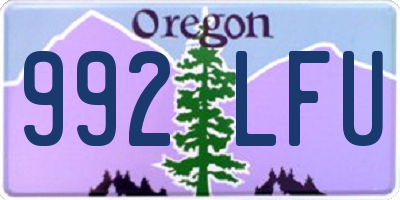 OR license plate 992LFU