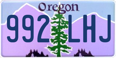 OR license plate 992LHJ