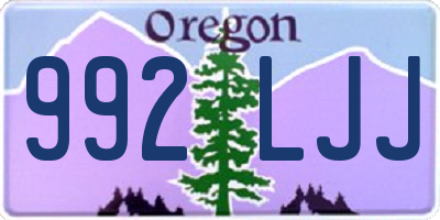 OR license plate 992LJJ