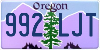 OR license plate 992LJT