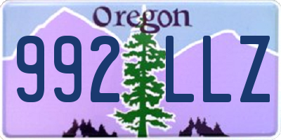 OR license plate 992LLZ