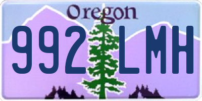 OR license plate 992LMH