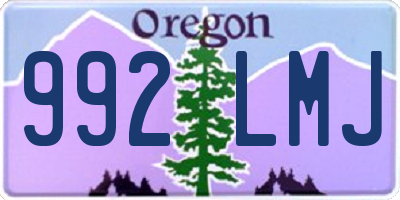 OR license plate 992LMJ