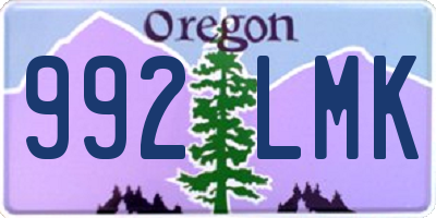 OR license plate 992LMK