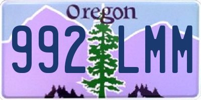 OR license plate 992LMM