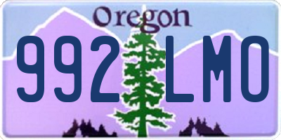 OR license plate 992LMO