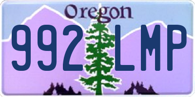 OR license plate 992LMP