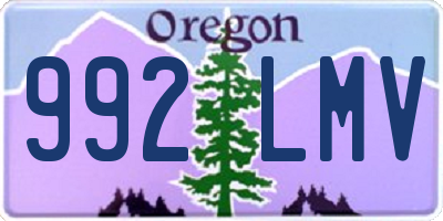 OR license plate 992LMV