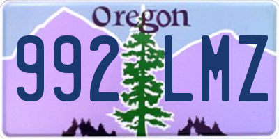 OR license plate 992LMZ