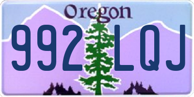 OR license plate 992LQJ