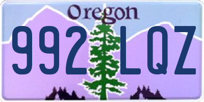 OR license plate 992LQZ