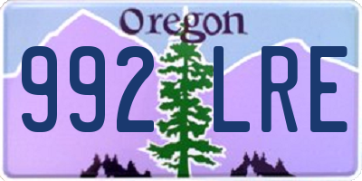 OR license plate 992LRE