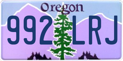 OR license plate 992LRJ