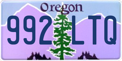 OR license plate 992LTQ