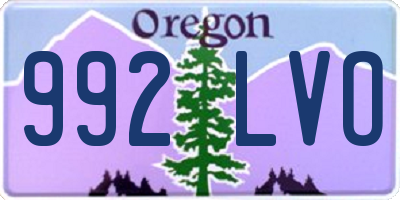 OR license plate 992LVO