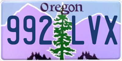 OR license plate 992LVX