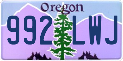 OR license plate 992LWJ