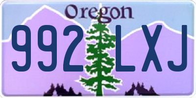 OR license plate 992LXJ