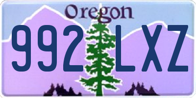 OR license plate 992LXZ