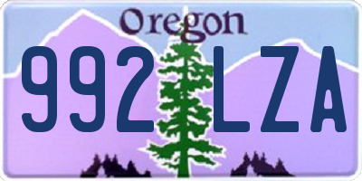 OR license plate 992LZA