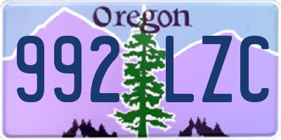 OR license plate 992LZC
