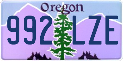 OR license plate 992LZE