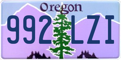 OR license plate 992LZI