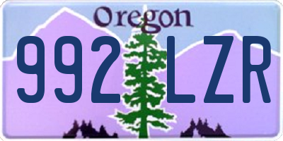 OR license plate 992LZR