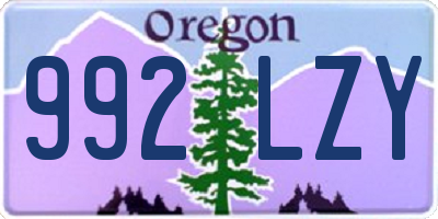 OR license plate 992LZY