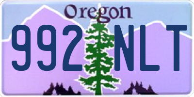 OR license plate 992NLT