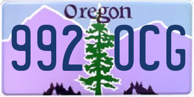 OR license plate 992OCG
