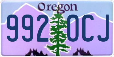 OR license plate 992OCJ