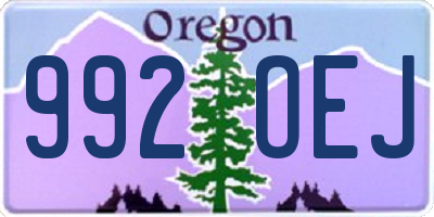 OR license plate 992OEJ