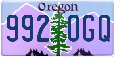 OR license plate 992OGQ