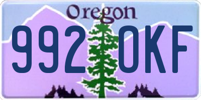 OR license plate 992OKF