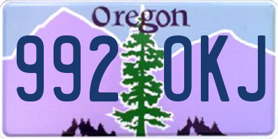 OR license plate 992OKJ