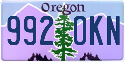 OR license plate 992OKN