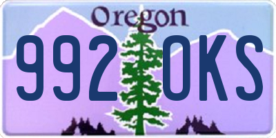 OR license plate 992OKS