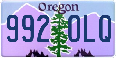 OR license plate 992OLQ